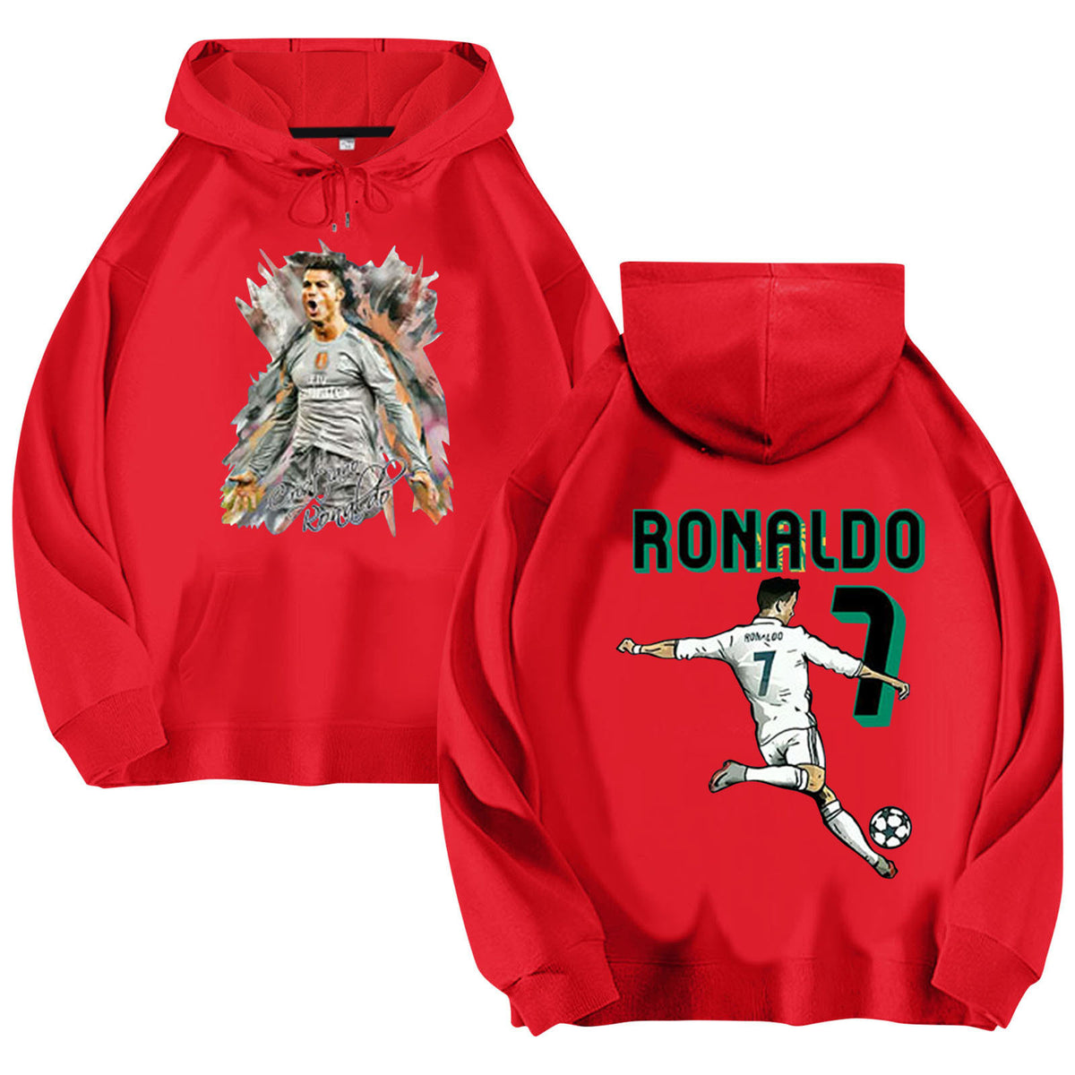 Cristiano Ronaldo No. 7 Fall/Winter Oversized Hoodie