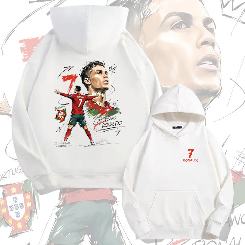 Cristiano Ronaldo No. 7 Fall/Winter Oversized Hoodie