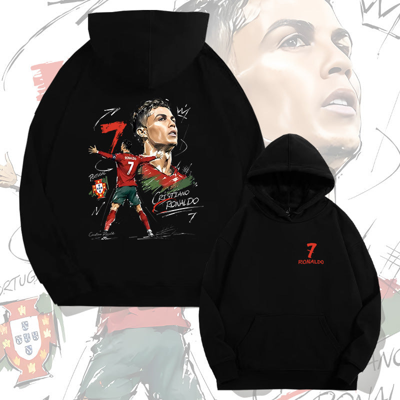Cristiano Ronaldo No. 7 Fall/Winter Oversized Hoodie