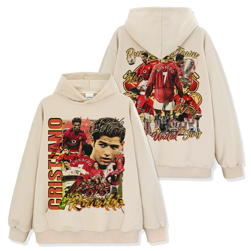 Cristiano Ronaldo No. 7 Fall/Winter Oversized Hoodie