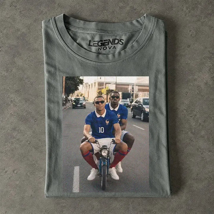 Ousmane Dembélé & Kylian Mbappé France Tee