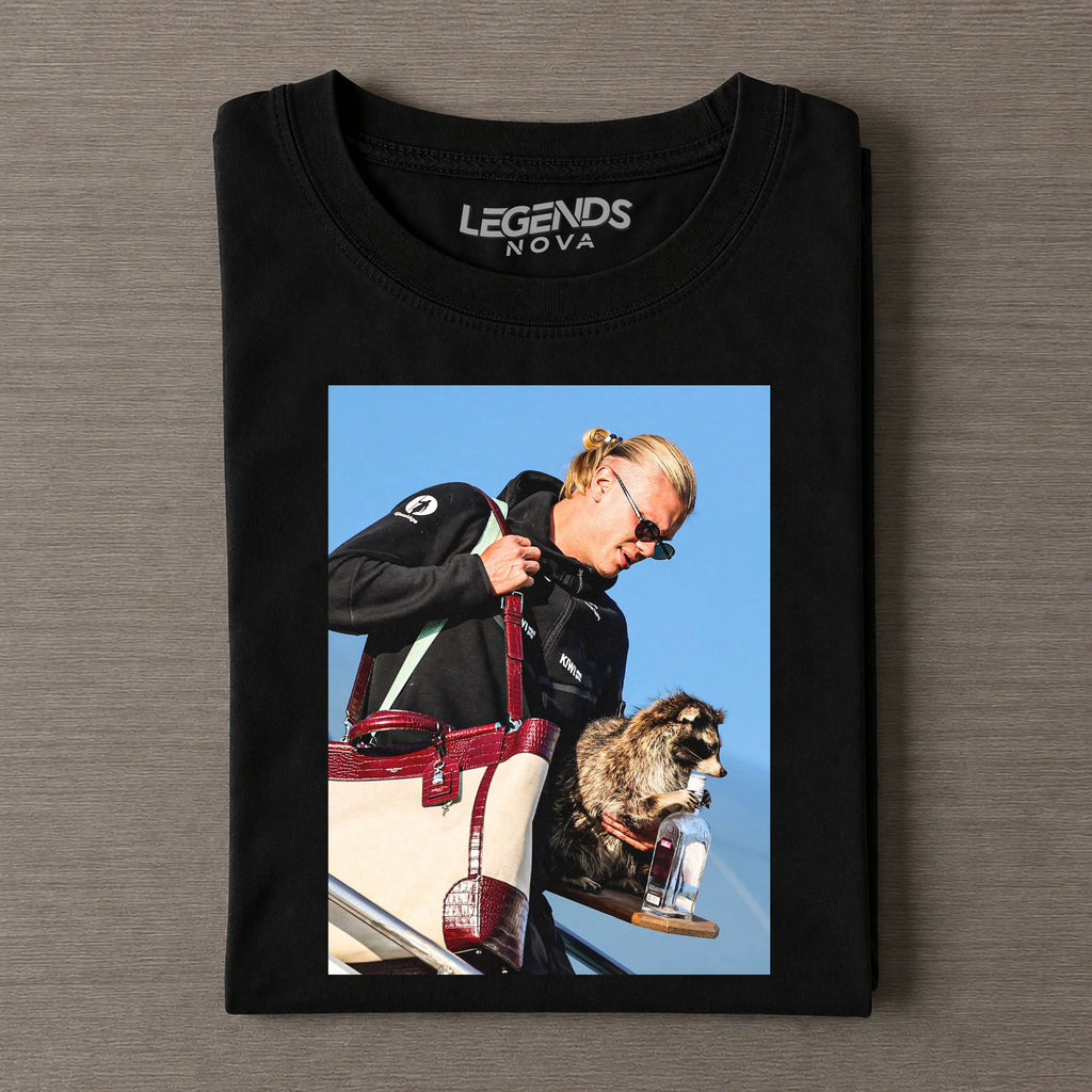 “Others hold trophies after matches, I hold my raccoon”T-shirt