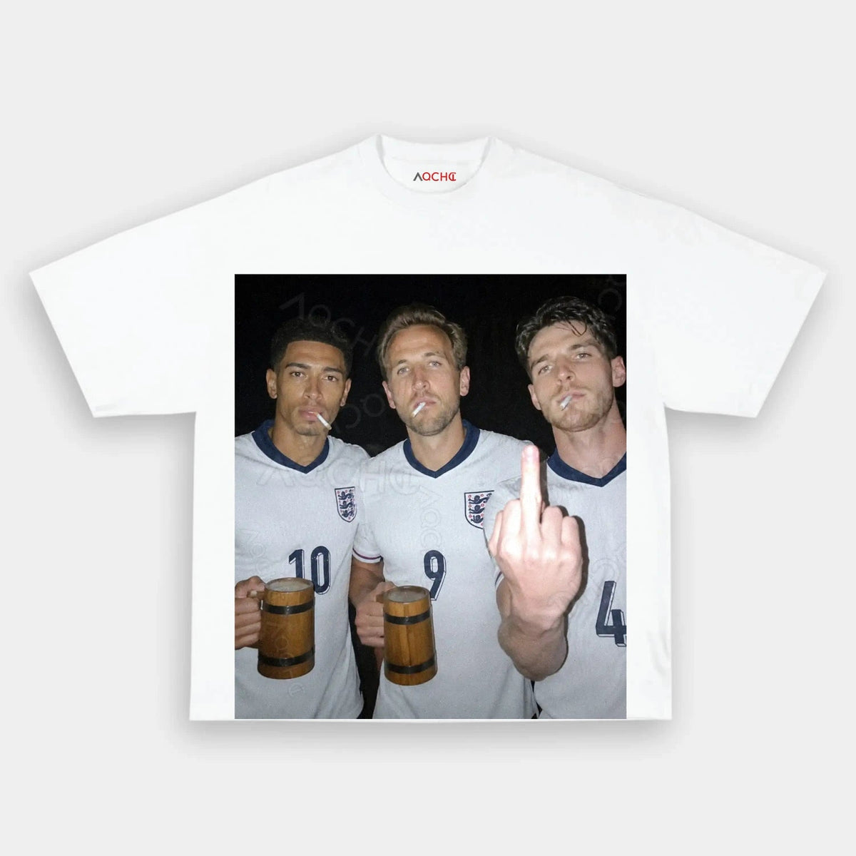 Harry Kane & Jude Bellingham & Declan Rice England Football Style Tee