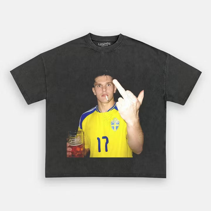 Sweden Football Style Tee 9