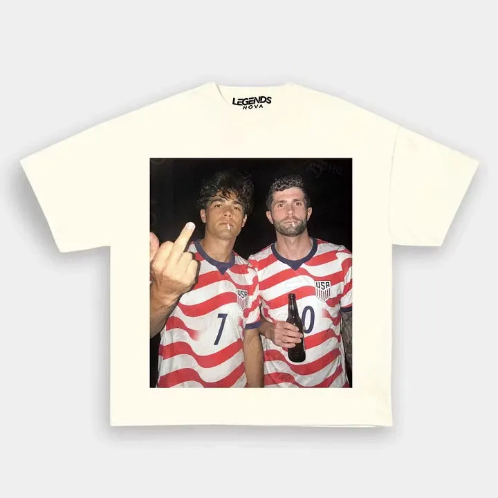 Giovanni Reyna & Christian Pulisic USA Soccer Style Tee 6