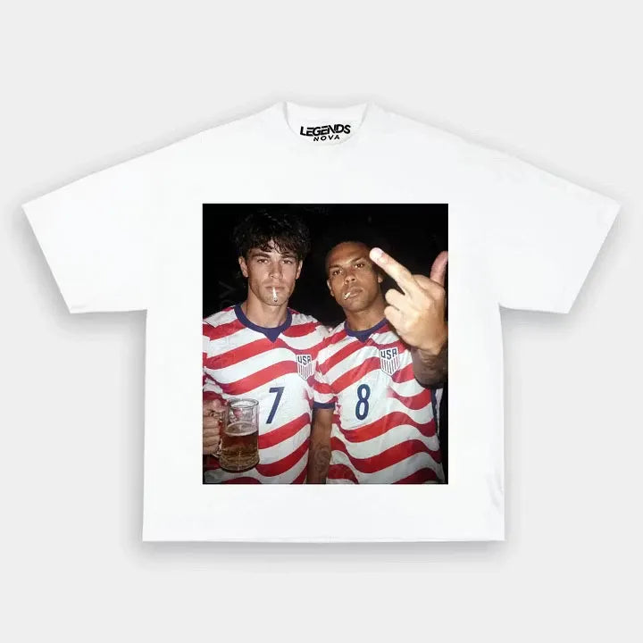 Giovanni Reyna & Weston McKennie USA Soccer Style Tee