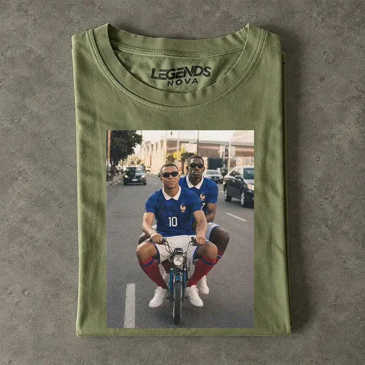 Ousmane Dembélé & Kylian Mbappé France Tee