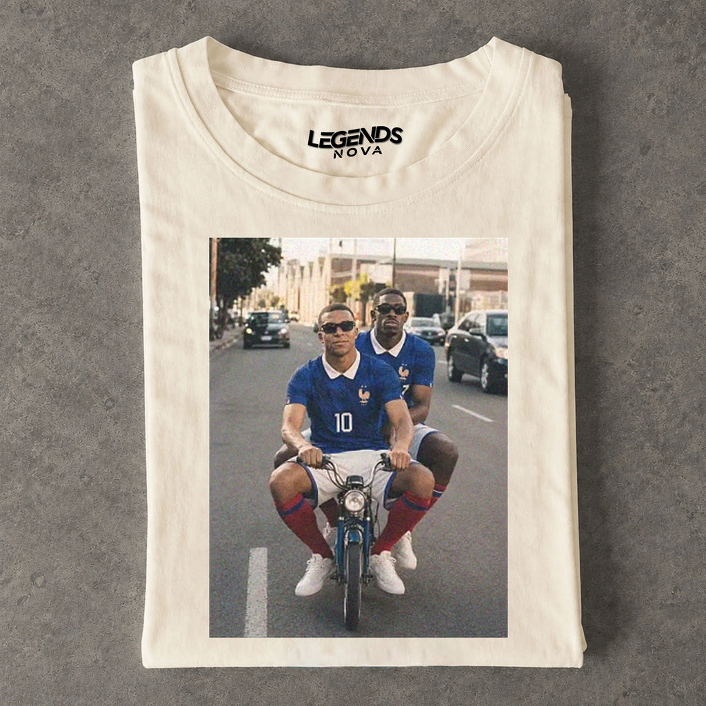 Ousmane Dembélé & Kylian Mbappé France Tee